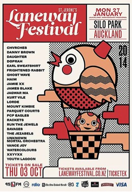 Laneway 2014 Line Up Announcement