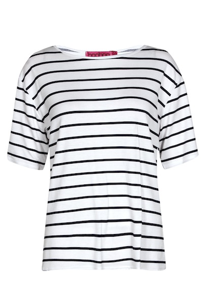 BOOHOO The Striped Tee azz35090_navy_3