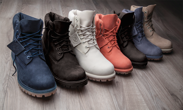 different color timberlands